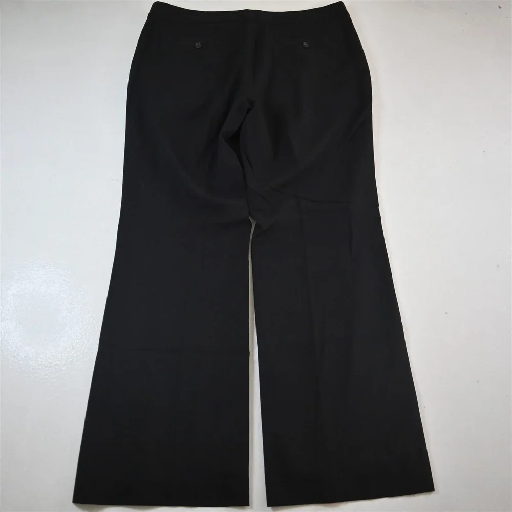 Banana‎ Republic 16 Black Stretch Wool Martin Flare Dress Womens Pants